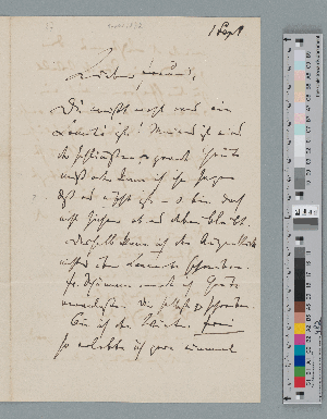 Vorschaubild von Brief an Julius Stockhausen