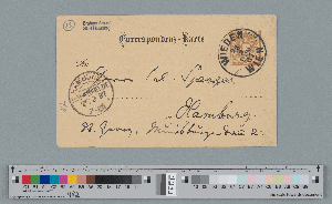 Vorschaubild von Postkarte an Julius Spengel