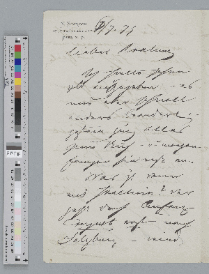 Vorschaubild von Brief an Johannes Brahms