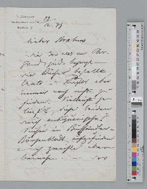 Vorschaubild von Brief an Johannes Brahms