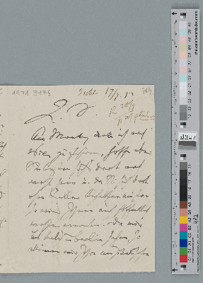 Vorschaubild von Brief an Fritz Simrock