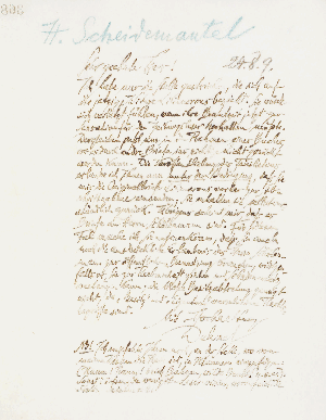 Vorschaubild von Brief an Hermann Scheidemantel