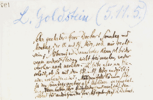 Vorschaubild von Brief an Karl Adolf Schimmelpfeng