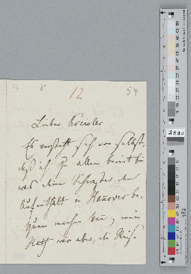 Vorschaubild von Brief an Johannes Brahms