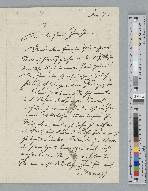 Vorschaubild von Brief an Amalie Joachim