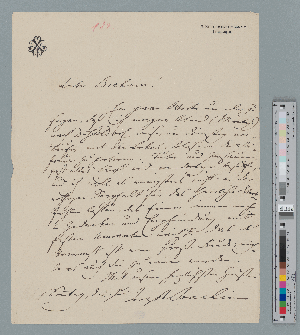 Vorschaubild von Brief an Johannes Brahms