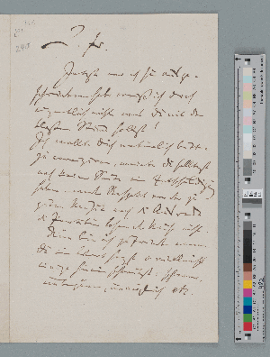 Vorschaubild von Brief an Joseph Joachim