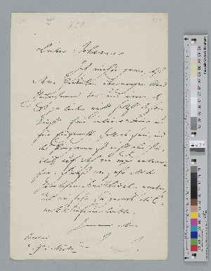 Vorschaubild von Brief an Johannes Brahms