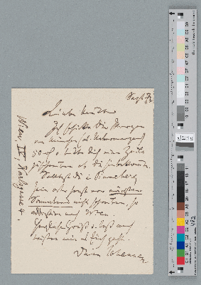 Vorschaubild von Brief an Caroline Brahms
