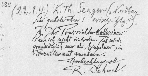 Vorschaubild von Brief an Karl Theodor Senger bei der Nordbayerischen Verkehrs- und Touristenzeitung