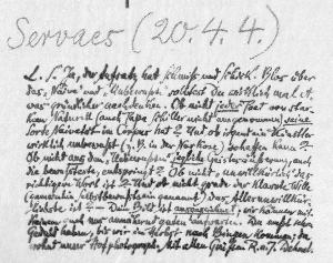 Vorschaubild von Brief an Franz Servaes