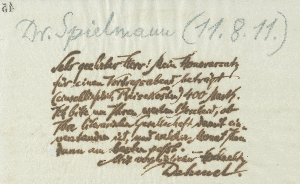 Vorschaubild von Brief an Christian Spielmann in der Literarischen Gesellschaft Wiesbaden