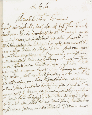 Vorschaubild von Brief an Adolph Tormin