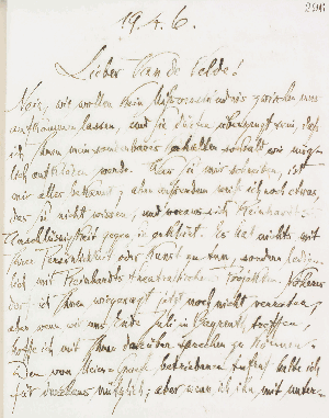 Vorschaubild von Brief an Henry van de Velde