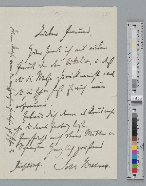 Vorschaubild von Brief an Woldemar Bargiel