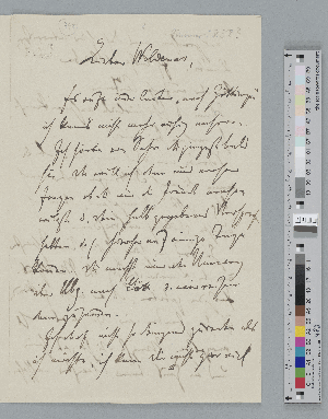 Vorschaubild von Brief an Woldemar Bargiel