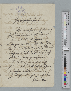 Vorschaubild von Brief an Reinhard Baron von Dalwigk