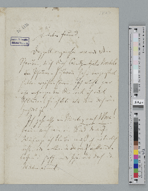 Vorschaubild von Brief an Albert Dietrich