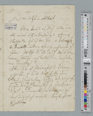 Vorschaubild von Brief an Albert Dietrich