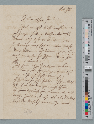 Vorschaubild von Brief an Friedrich Hegar