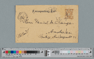 Vorschaubild von Postkarte an Daniel de Lange