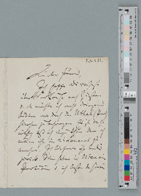 Vorschaubild von Brief an Hermann Levi