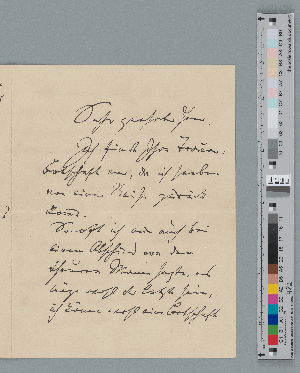 Vorschaubild von Brief an Leopold Marxsen