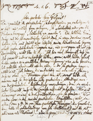 Vorschaubild von Brief an Heinrich Wolgast