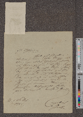 Vorschaubild von Brief an Carl Friedrich Ernst Frommann