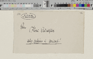 Vorschaubild von Brief an Luise und Gustav Schiefler