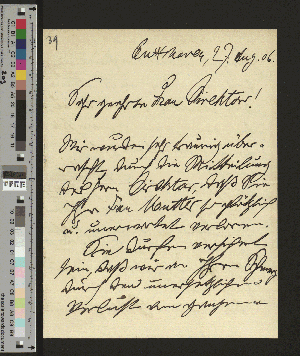Vorschaubild von Brief an Luise Schiefler