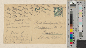 Vorschaubild von Postkarte an Luise Schiefler