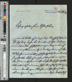 Vorschaubild von Brief an Gustav Schiefler