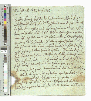 Vorschaubild von Brief an Franz Claudius in Pforta
