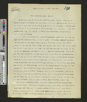 Vorschaubild von Brief an Heinrich Stinnes