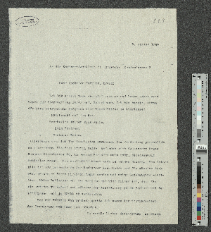 Vorschaubild von Brief an Hanns Krenz