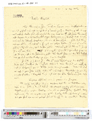 Vorschaubild von Brief an Friedrich Gottlieb Klopstock