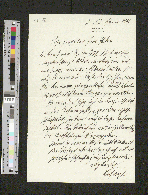 Vorschaubild von Brief an Ernst Schröder