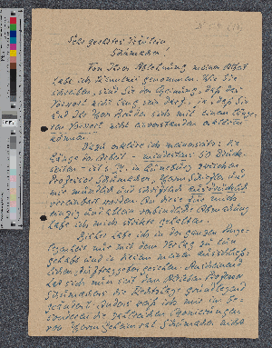 Vorschaubild von Brief an Constanze Schumacher