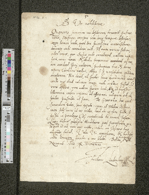 Vorschaubild von Brief an Henricus Spellmannus [sic]