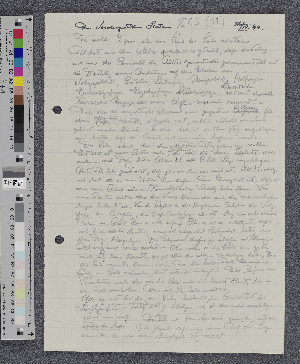 Vorschaubild von Briefentwurf an Dr. Lindemann