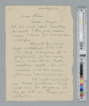 Vorschaubild von Brief an Aline Bußmann