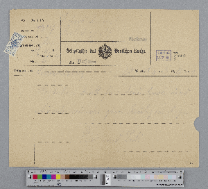 Vorschaubild von Telegramm an Richard Dehmel