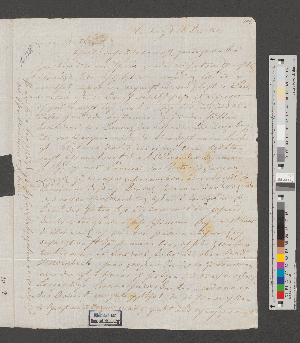 Vorschaubild von Brief an Frau Bassenge