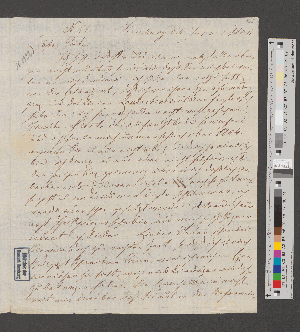 Vorschaubild von Brief an Karl Friedrich Bassenge und weitere Familienmitglieder