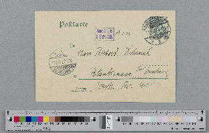 Vorschaubild von Postkarte an Richard Dehmel