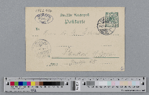 Vorschaubild von Postkarte an Richard Dehmel