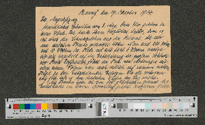 Vorschaubild von Postkarte an Werner von Melle