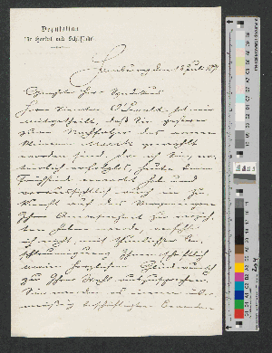 Vorschaubild von Brief an Werner von Melle