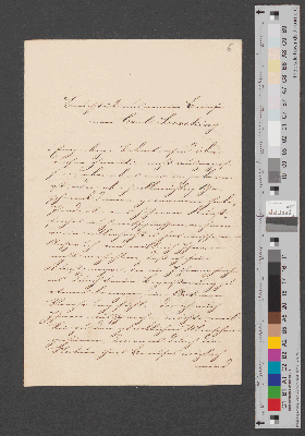 Vorschaubild von Bruchstück aus einem Briefe von Carl Sieveking [an Philipp Otto Runge]